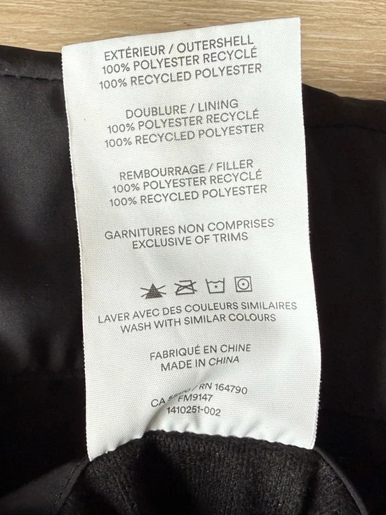 Frank & Oak Men's Skyline Reversible Hooded Quilted Black Puffer Jacket - Picture 16 of 16